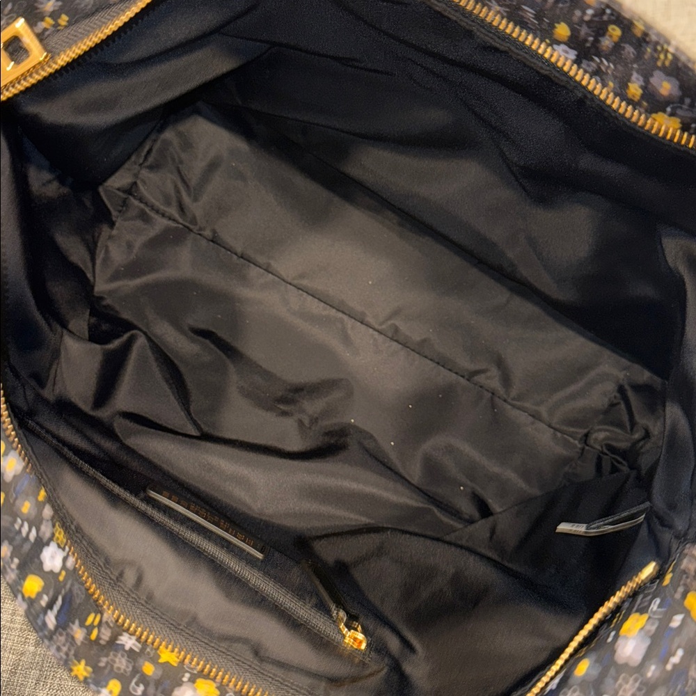 Marc Jacobs Bag Wingman Black Yellow Floral Nylon Tote EUC - Picture 15 of 17